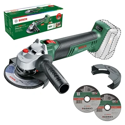 Image of Bosch Cordless Small Angle Grinder UniversalGrind 18V 75 (for Grinding, Cutting, Brushing and Sanding of Various Materials; 18 Volt System; 115mm 125mm Diameter; Without Battery) Amazon Edition