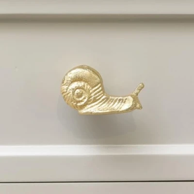 Image of Melody Maison Gold Snail Drawer Knob