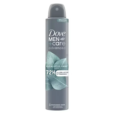 Image of Dove Men+Care Advanced Anti Perspirant Deodorant Eucalyptus + Mint 200ml