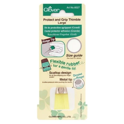Image of clover Protect and Grip Thimble: Large, 1,Yellow