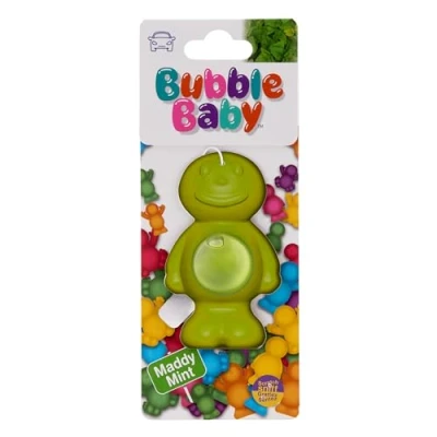 Image of BUBBLEBABY Mint Fragrance Carded Liquid Membrane Car Air Freshener And Odour Eliminator (Pack of 1), Berry