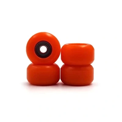 Image of SPITBOARDS Fingerboard Bearing Wheels, CNC Polyurethane, Set of 4 Finger Skate Wheels (red)