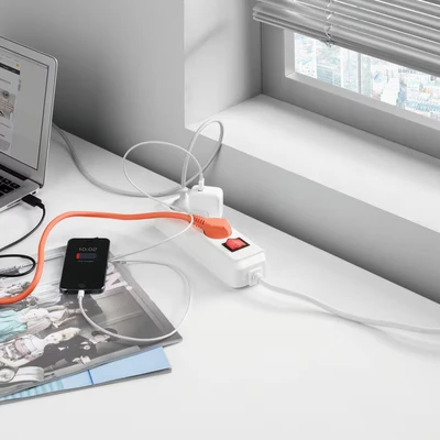 Image of Durable CAVOLINE Cable Management Box S Safely Store Power Blocks and Cables Premium Flame Retardant Plastic Small in Graphite