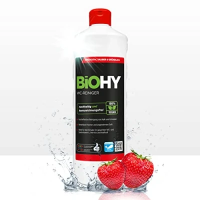 Image of BiOHY Toilet Cleaner (1l Bottle) Extra Strong Profi bio Concentrate Viscous Cleaning Gel Ideal Against Urine Stone (WC Reiniger)