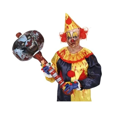 Image of Fiestas Guirca Inflatable Clown Hammer 90 cm Costume Accessory Cosplay for Halloween Theme(s):