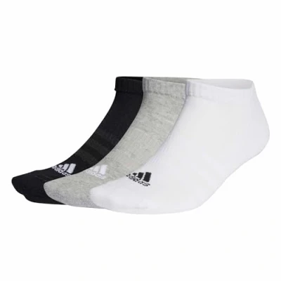 Image of adidas Unisex Adult CUSHIONED SPORTSWEAR LOW CUT SOCKS 3 PAIR PACK 11 12.5