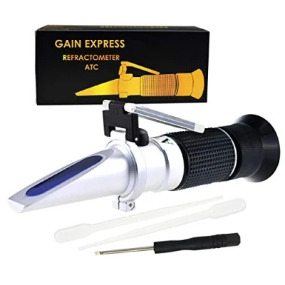 Image of 3 in 1 Automotive Battery Antifreeze Refractometer, Charge Test Cooling System Coolant Freezing Point (3 Scales Measurements)