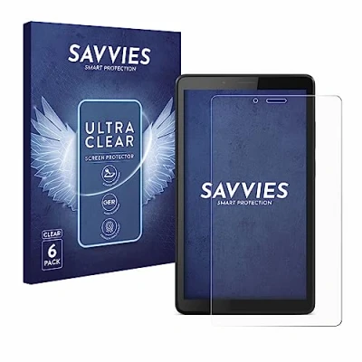 Image of Savvies 6 Pack Screen Protector compatible with Lenovo Tab M7 Protection Film Clear