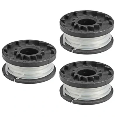 Image of SPARES2GO 4m Spool &amp; Line for Qualcast N0F GT 250/18 E GTLi18 Strimmer Trimmer (Pack of 3)