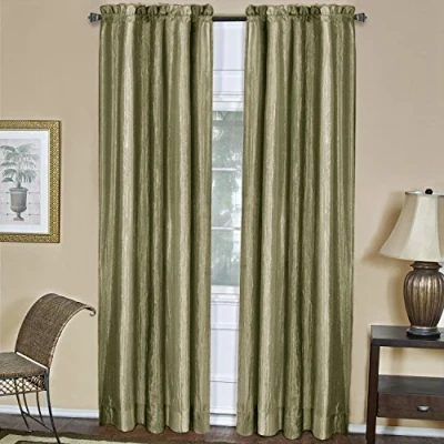 Image of Achim Home Furnishings Soft Window Panel, Polyester, Sage, 84&quot; W x 50&quot; L (Pack of 1)