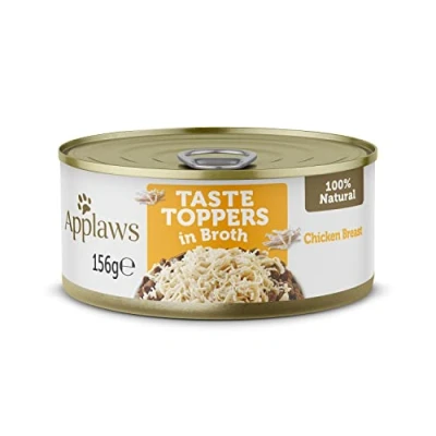 Image of Applaws 100 Percent Natural Wet Dog Food, Chicken Breast in Broth 156 g Tin (Pack of 12)