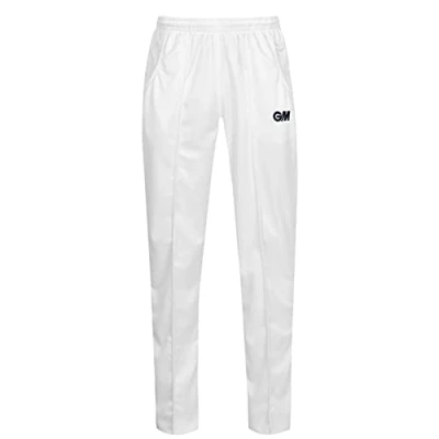 Image of Gunn &amp; Moore Unisex Maestro Cricket Trousers, White, XXL To Fit Waist 39 40 EU