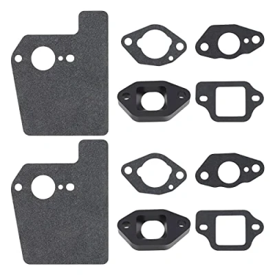 Image of Be In Your Mind 2 Sets Carburetor Insulator Gasket Kit Compatible with Honda GCV160 GCV160A GCV160LA GCV160LAO GCV160LE Lawnmower Engines Parts