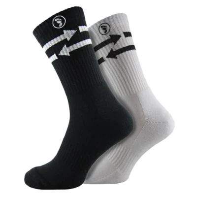 Image of Toe Rags 2 Pairs Mens Arrows Crew Socks