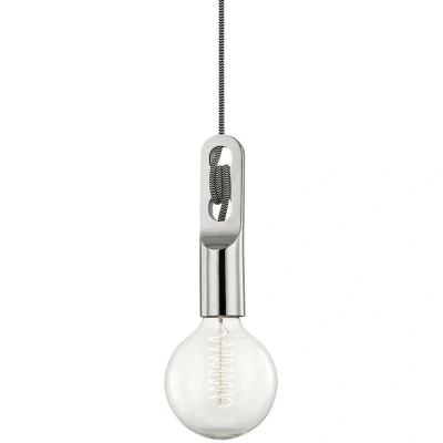 Image of Angela 1 Light Large Pendant Polished Nickel