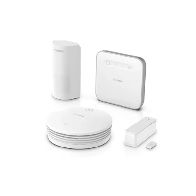 Image of Bosch Smart Home security II starter kit, reliable protection against fire and break ins, compatible with Apple Homekit, Amazon Alexa Google Assistant