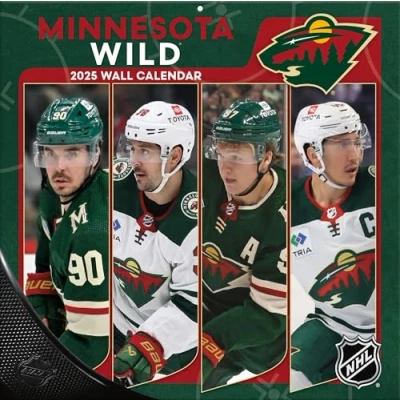 Image of TURNER SPORTS Minnesota Wild 2025 12x12 Team Wall Calendar (25998011944)