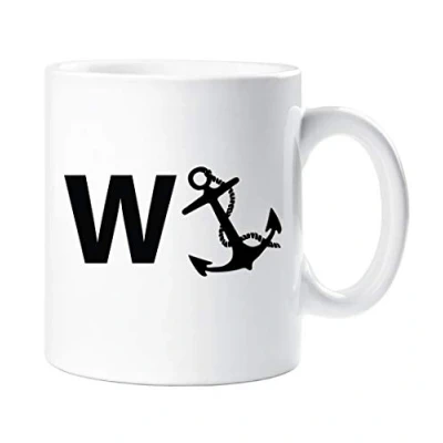 Image of 60 Second Makeover Limited W Anchor Mug Gift Funny Novelty Adult Humour Cup Ceramic Present Wanker