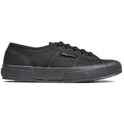 Image of Superga 2750 Classic Trainers, Size: 8, Black Textile