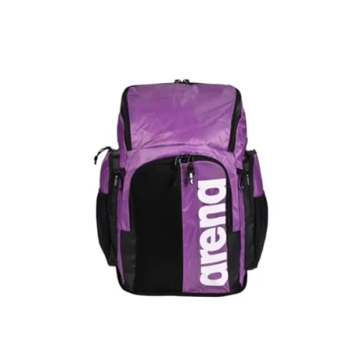 Image of arena Spiky III 45 Pool Backpack, Swimming, Gym, Sports and Leisure Water repellent Fabric Travel Bag with Padded Shoulder Straps, Including Wet Clothing Bag, Liters