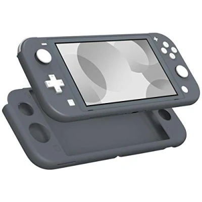 Image of MoKo Protective Case Compatible with Nintendo Switch Lite, Soft Silicone Cover Rubber Anti Scratch Shockproof Shell Accessories for Lite Console and Controller Gray