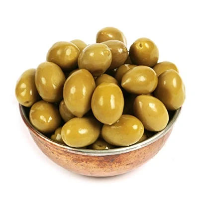 Image of Dorri Green Olives Unpitted in Brine 1kg Premium Olives, Healthy Party Snack (Available from 500g to 3kg)