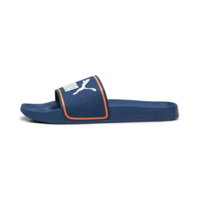 Image of Puma Unisex Adults Leadcat 2.0 Slide Sandals, Persian Blue White Pumpkin Pie, 4 UK