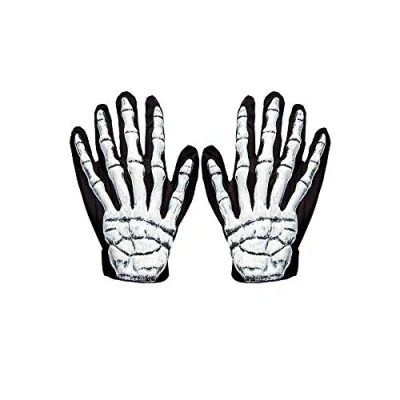 Image of Wicked Costumes Adult Unisex 3D Skeleton Gloves Fancy Dress Accessory