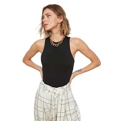 Image of Trendyol FeMan Plain Thin Knit Bodysuit