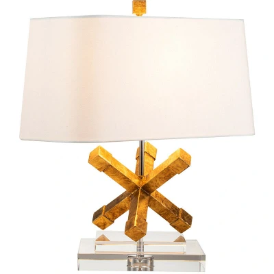 Image of Jackson Square 1 Light Table Lamp Gold, E27