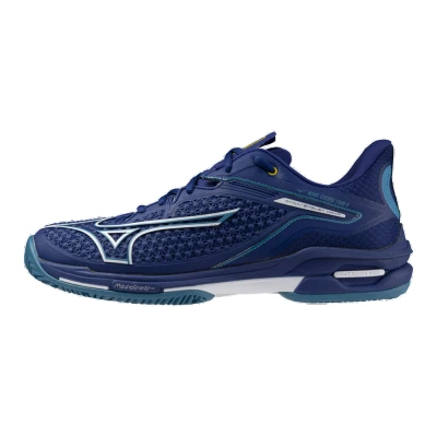 Image of Mizuno WAVE EXCEED TOUR 6 CC Tennis Shoes BellwetherBlue/White/FjordBlue Women/Men Size 9,5