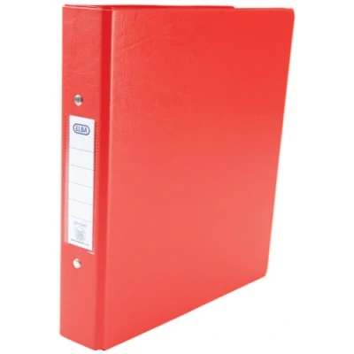Image of Emgee Ring Binders Heavyweight PVC 2 O Size 25mm A5 Red Ref 500201 [Pack of 10]