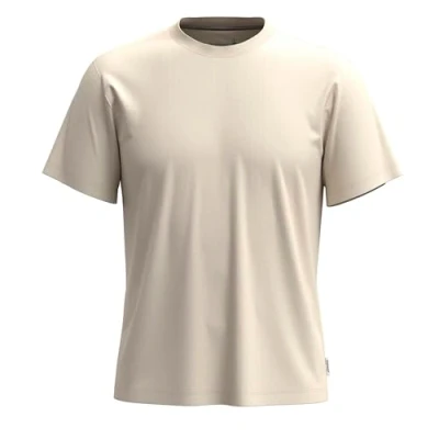 Image of Smartwool Men&#039;s Perfect Crew Short Sleeve Tee, Almond, Medium