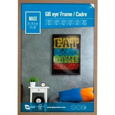 Image of GB eye Contemporary Wooden Oak Picture Frame Maxi 61 x 91.5cm