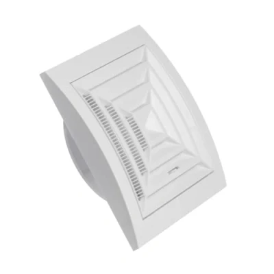 Image of Ø 100mm / 4 inch Air Vent Cover Ceiling Adjustable Ventilation Grille with Flyscreen ABS Plastic White