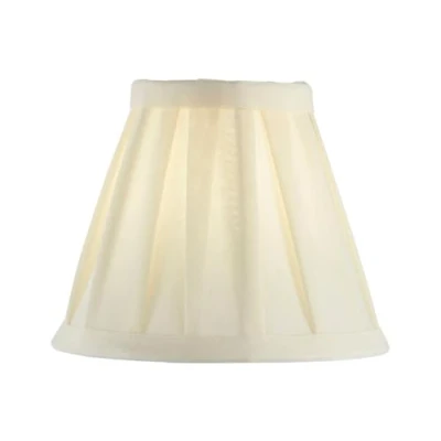 Image of ENDON CARLA 6&quot; PLEATED SHADE CREAM FABRIC