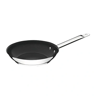 Image of Tramontina Frying Pan, Diameter 26 cm, Stainless Steel, Non Stick Coating, Deep Coated Pan for All Hobs, Induction Hobs