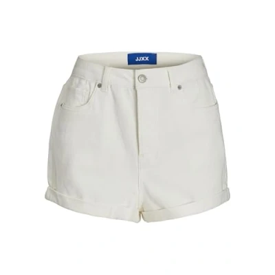 Image of JJXX Women&#039;s Jxhazel Mini Shorts Hw AKM Denim, Ecru/Detail:AKM12, M