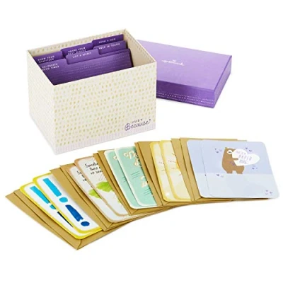 Image of Hallmark Just Because Cards Assortment with Card Organizer Box (Pack of 10)—Congratulations, Sympathy, Thinking You, Friendship