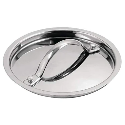 Image of Vogue Stainless Steel &amp; Aluminium Tri Wall Saucepan Lid 14cm