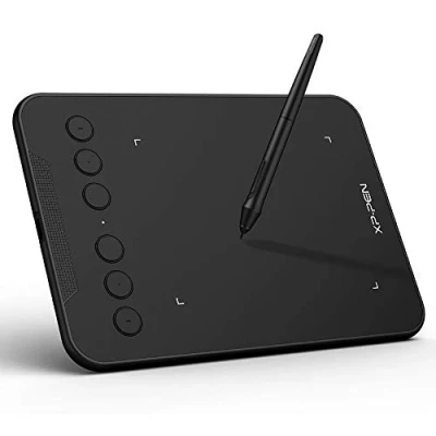 Image of XPPen Deco mini4 Graphic Tablet Stylus 8192 Levels 6 Shortcuts 4 x 3 Inches Compatible with Windows, Mac, Chrome OS, Android (Deco Standard)