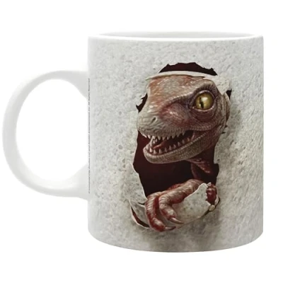 Image of ABYSTYLE Jurassic Park Ceramic Mug, 320ml, Official Product, Microwave and Dishwasher Safe