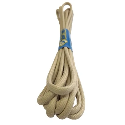 Image of Big Laces Round Oatmeal 5mm wide 120cm long Waxed Shoelaces