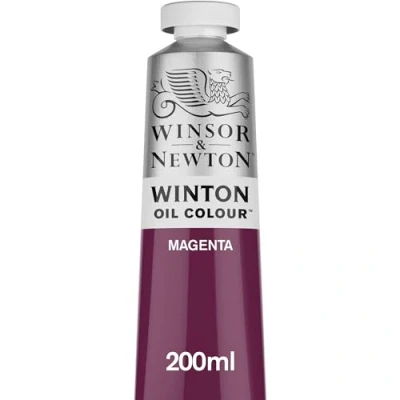 Image of Winsor &amp; Newton Winton 200ml Oil Colour Magenta,1437380