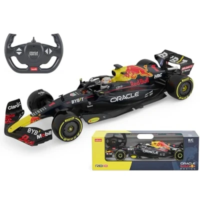 Image of KandyToys Officially Licensed Red Bull RB18 F1 Remote Control Car 1:12 Scale Model 47cm x 17cm 2.4GHz RC