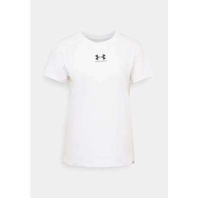 Image of Under Armour Campus CORE Sports Tshirt, Women&#039;s, Size: XXL, White/black