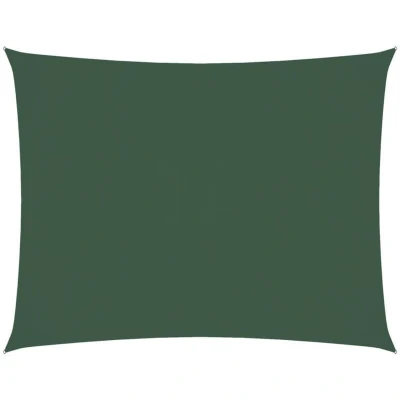 Image of vidaXL Sunshade Sail Oxford Fabric Rectangular 5x6 m Dark Green