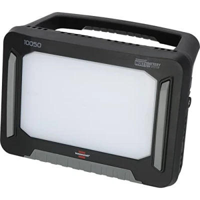 Image of Brennenstuhl Professional Multi Battery LED Hybrid Work Light 10053 MH (12500lm, IP55, Compatible with 18V Batteries from 11 Different Manufacturers, 5m Cable, Without Battery, Engineered in Germany)