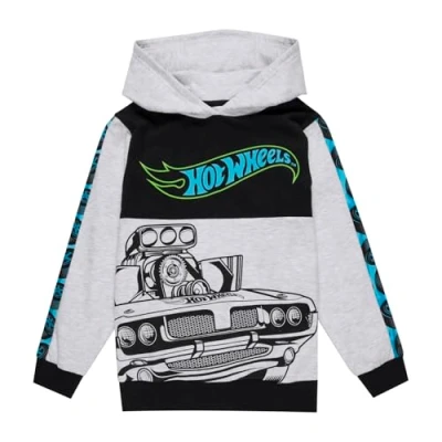 Image of Hot Wheels Hoodie Boys Cotton Jumper For Official Merchandise 7 8 Years Grey