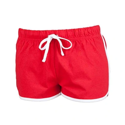 Image of Skinni Fit Women&#039;s Opaque Shorts Red/White M